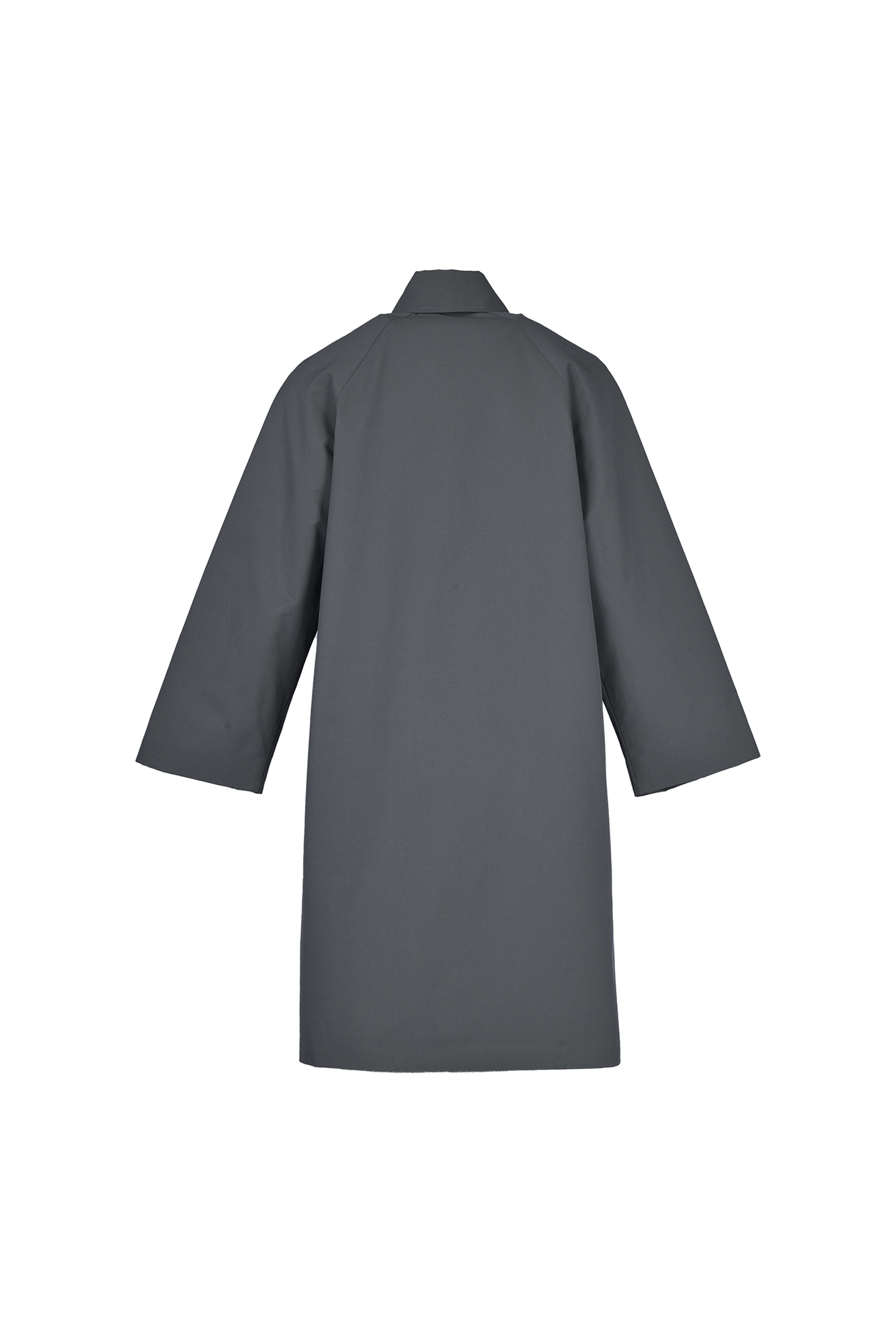 بارانی آستین رگلان جیب برش دار