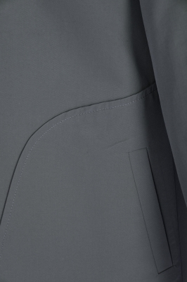 بارانی آستین رگلان جیب برش دار