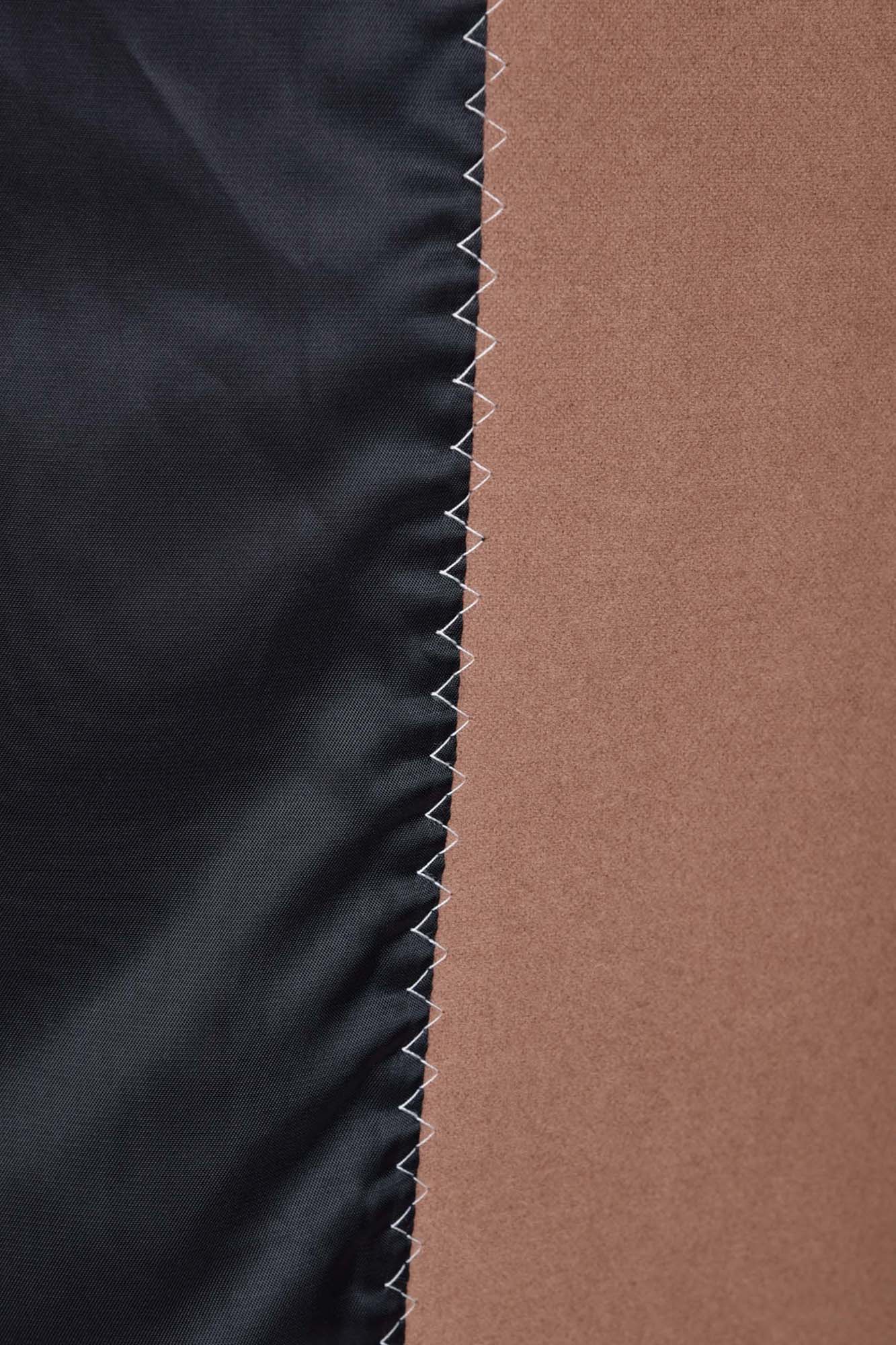 پالتو بلند یقه ایستاده با دوخت تزیینی