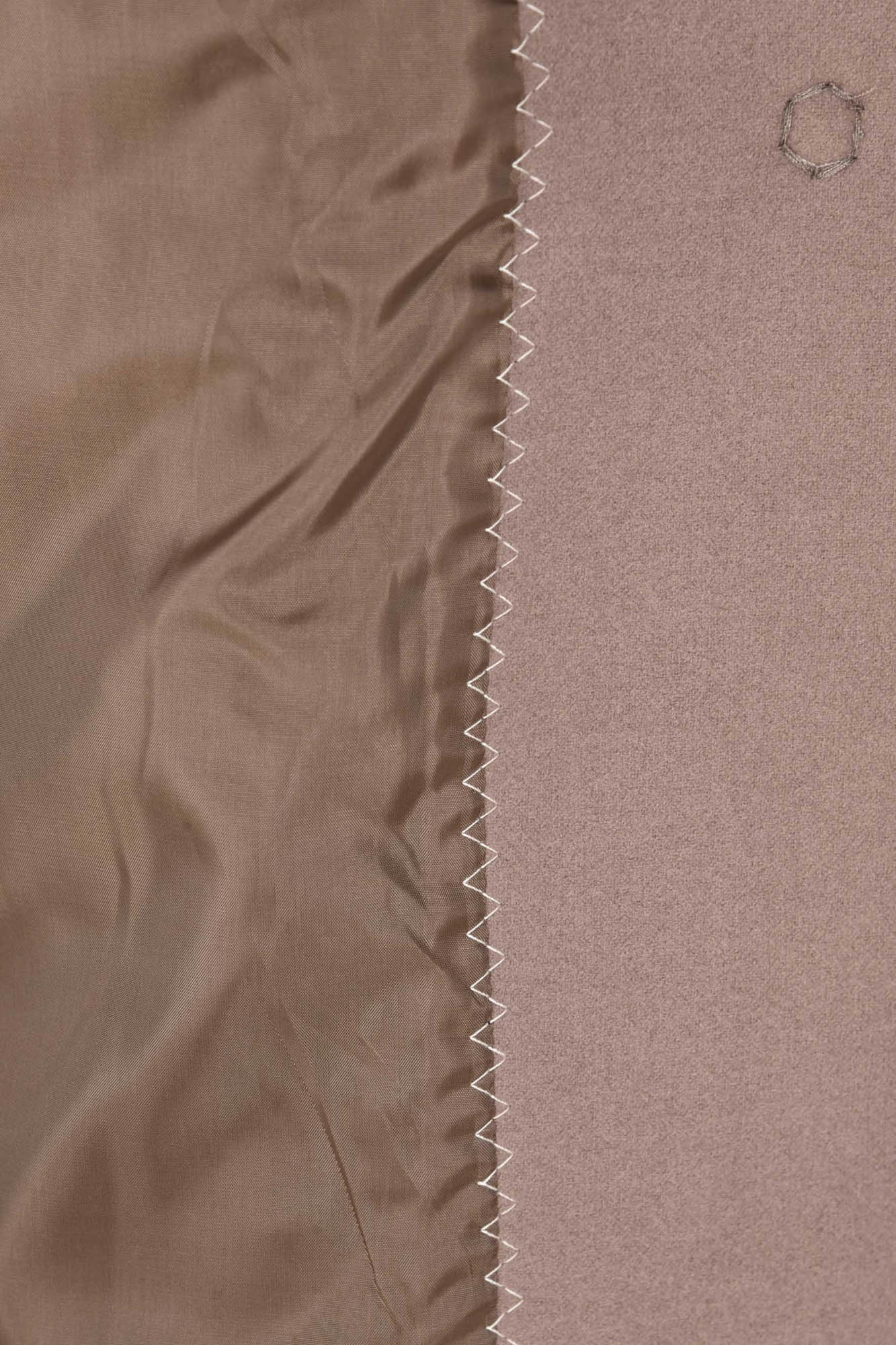 پالتو بلند آستین رگلان یقه گرد با دوخت تزیینی