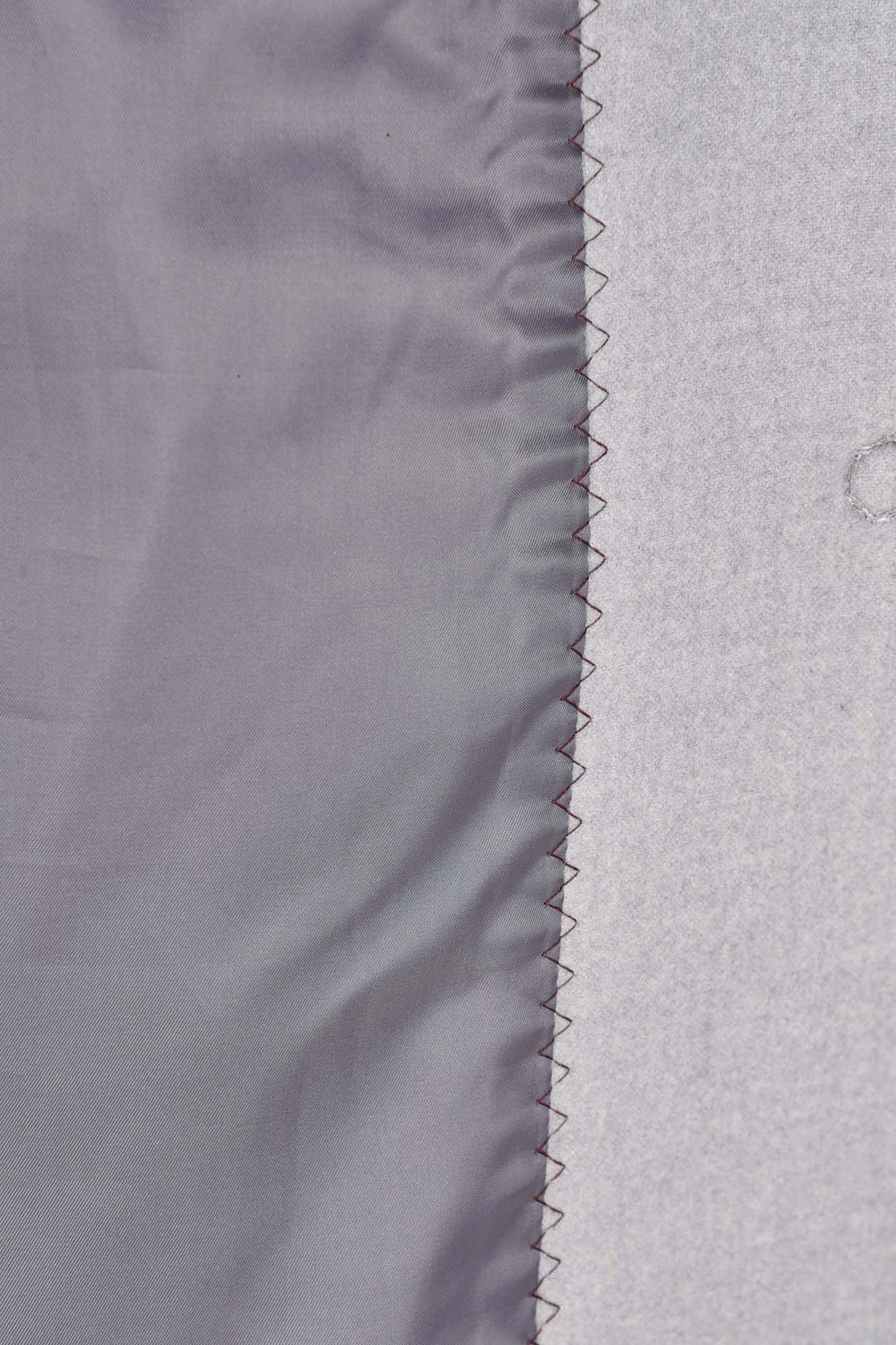 پالتو بلند آستین رگلان یقه گرد با دوخت تزیینی