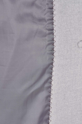 پالتو بلند آستین رگلان یقه گرد با دوخت تزیینی