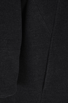 پالتو بلند آستین رگلان یقه گرد با دوخت تزیینی