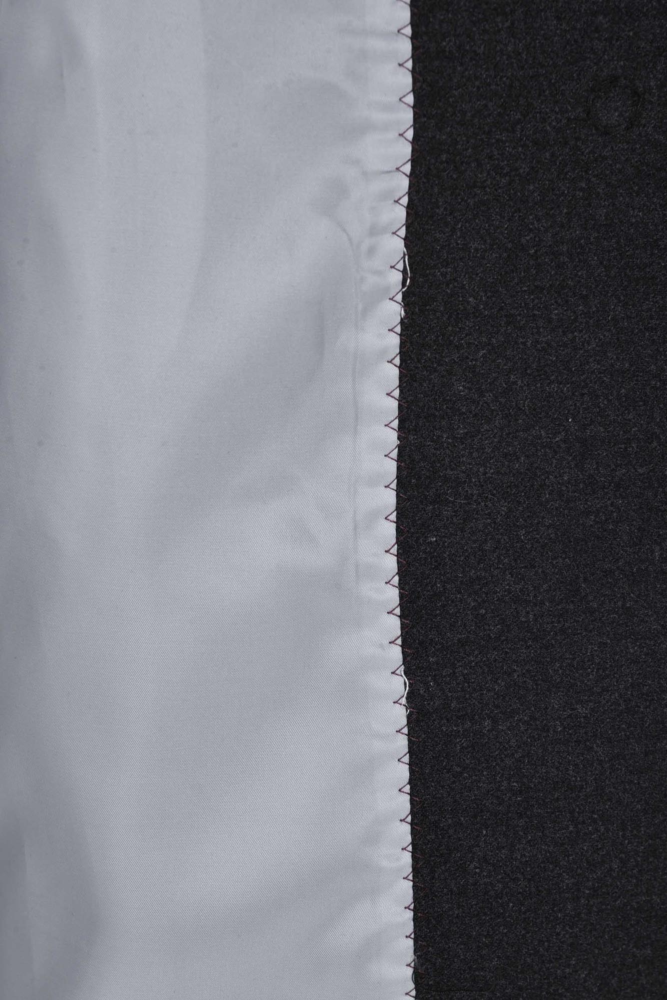 پالتو بلند آستین رگلان یقه گرد با دوخت تزیینی