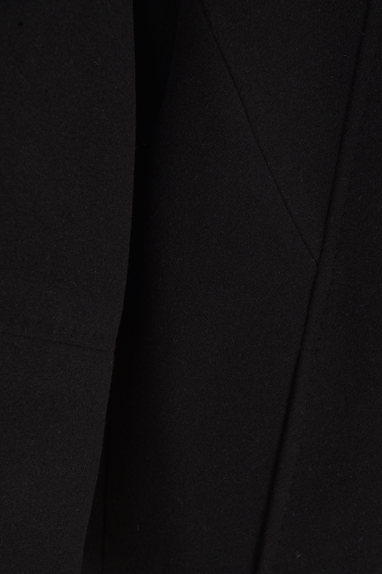 پالتو بلند آستین رگلان یقه گرد با دوخت تزیینی