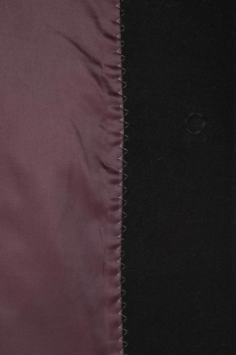 پالتو بلند آستین رگلان یقه گرد با دوخت تزیینی