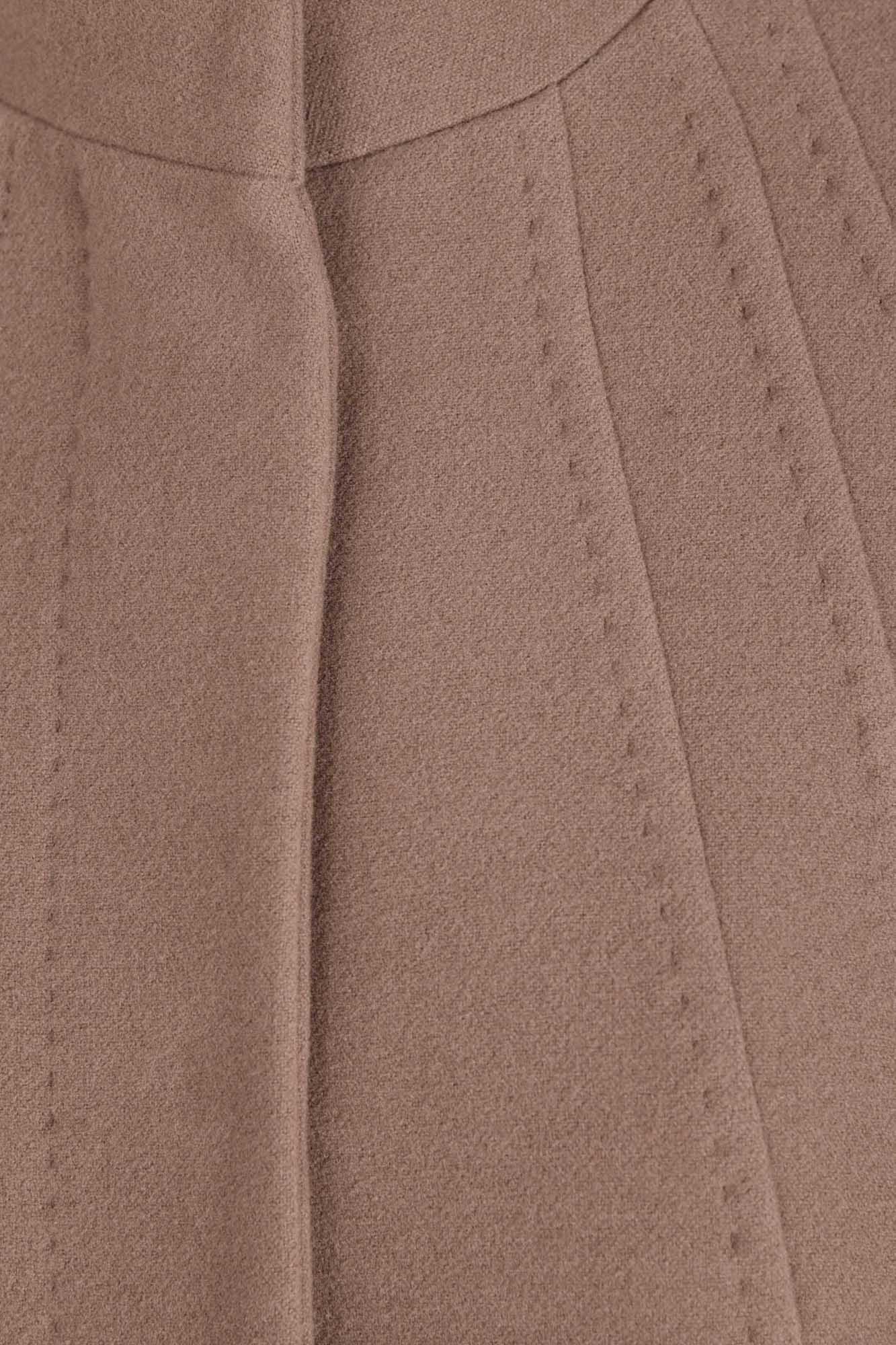 پالتو بلند یقه ایستاده با دوخت تزیینی