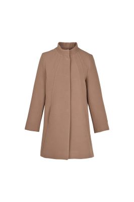 پالتو بلند یقه ایستاده با دوخت تزیینی