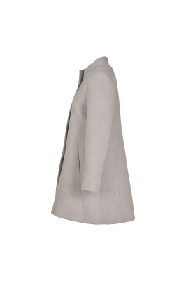 پالتو بلند یقه ایستاده با دوخت تزیینی