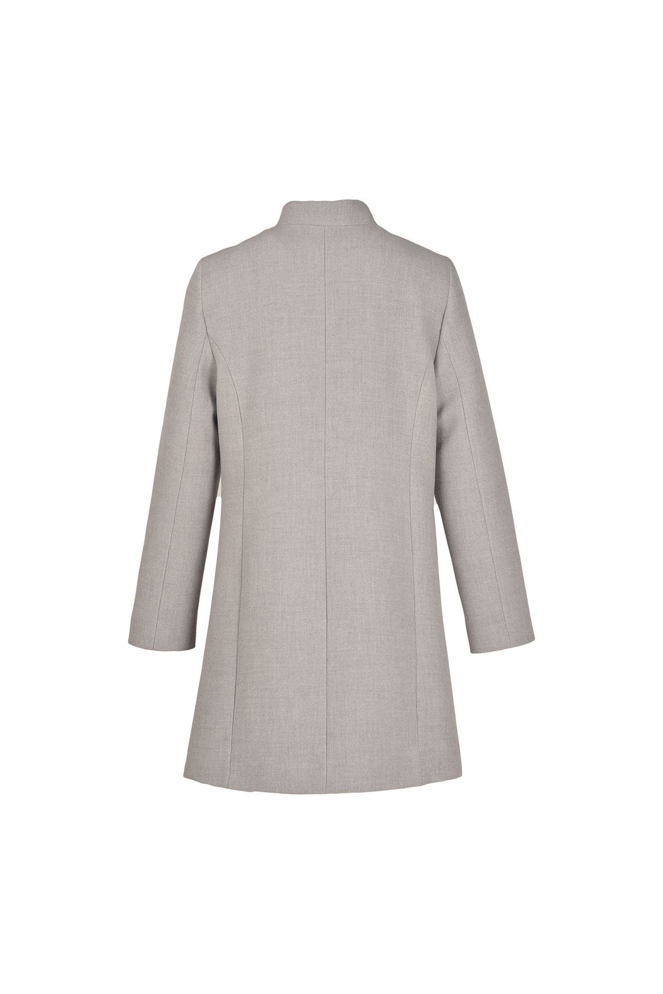 پالتو بلند یقه ایستاده با دوخت تزیینی