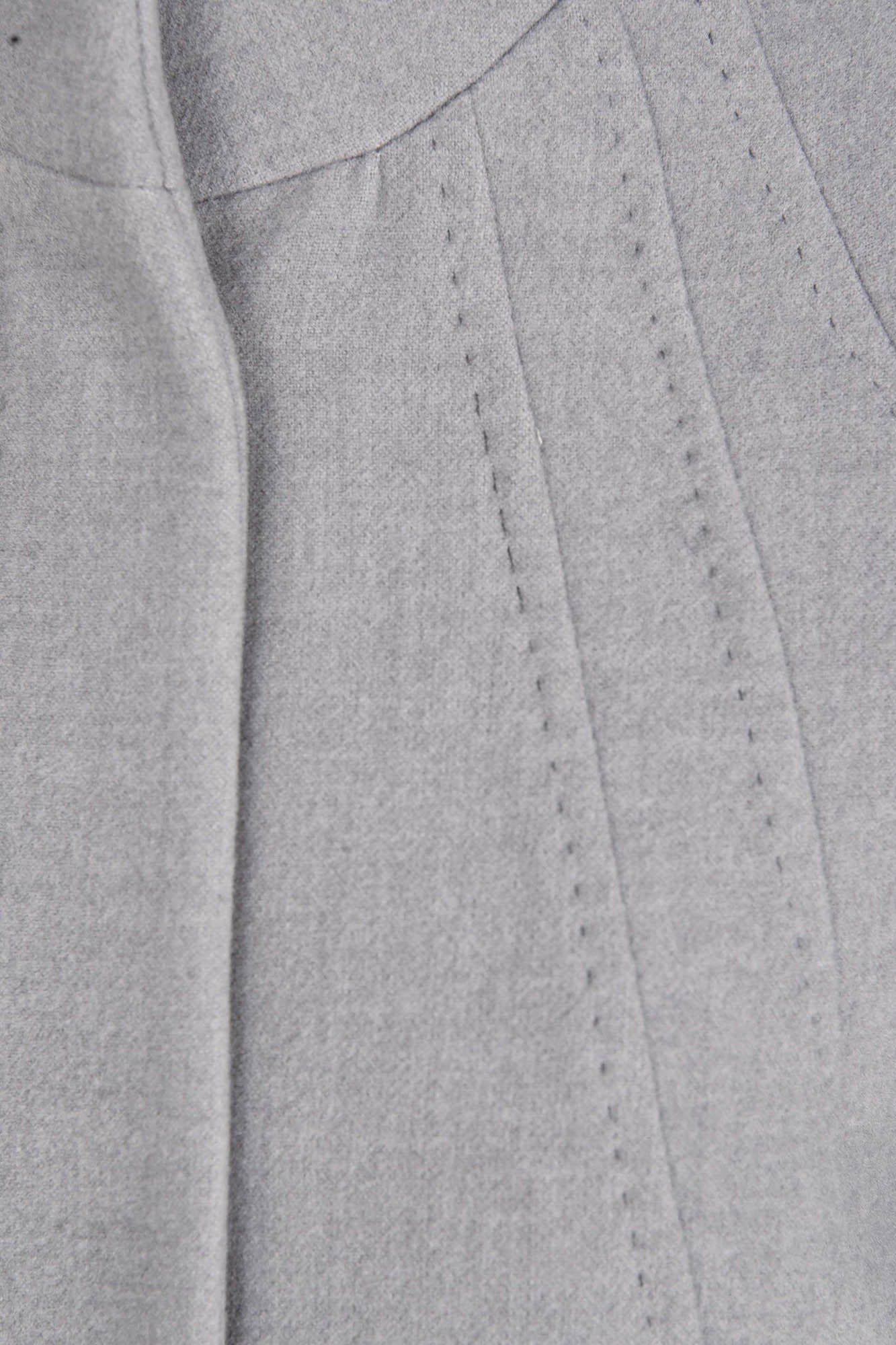 پالتو بلند یقه ایستاده با دوخت تزیینی