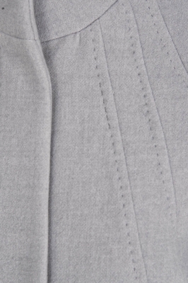 پالتو بلند یقه ایستاده با دوخت تزیینی