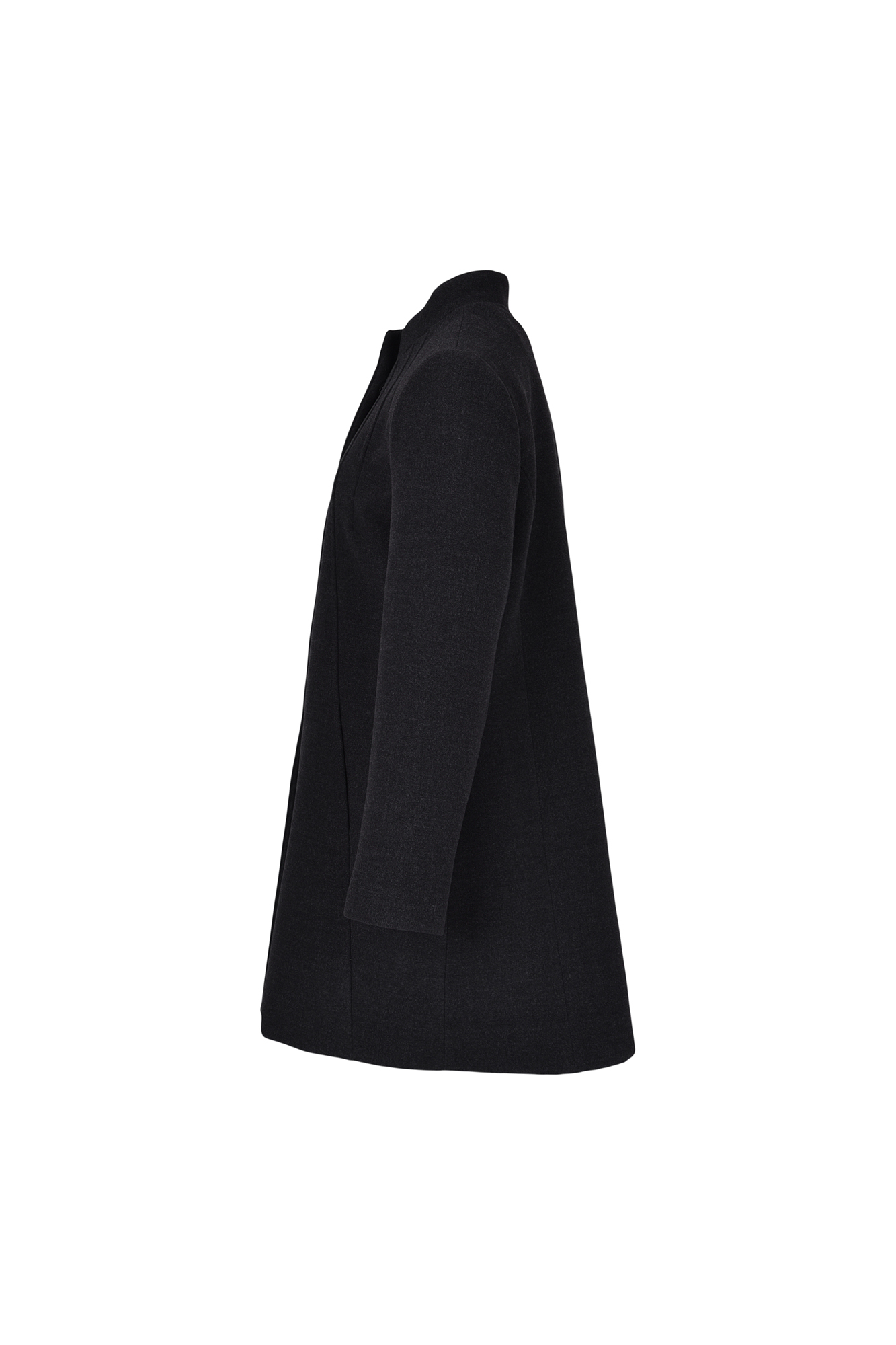 پالتو بلند یقه ایستاده با دوخت تزیینی