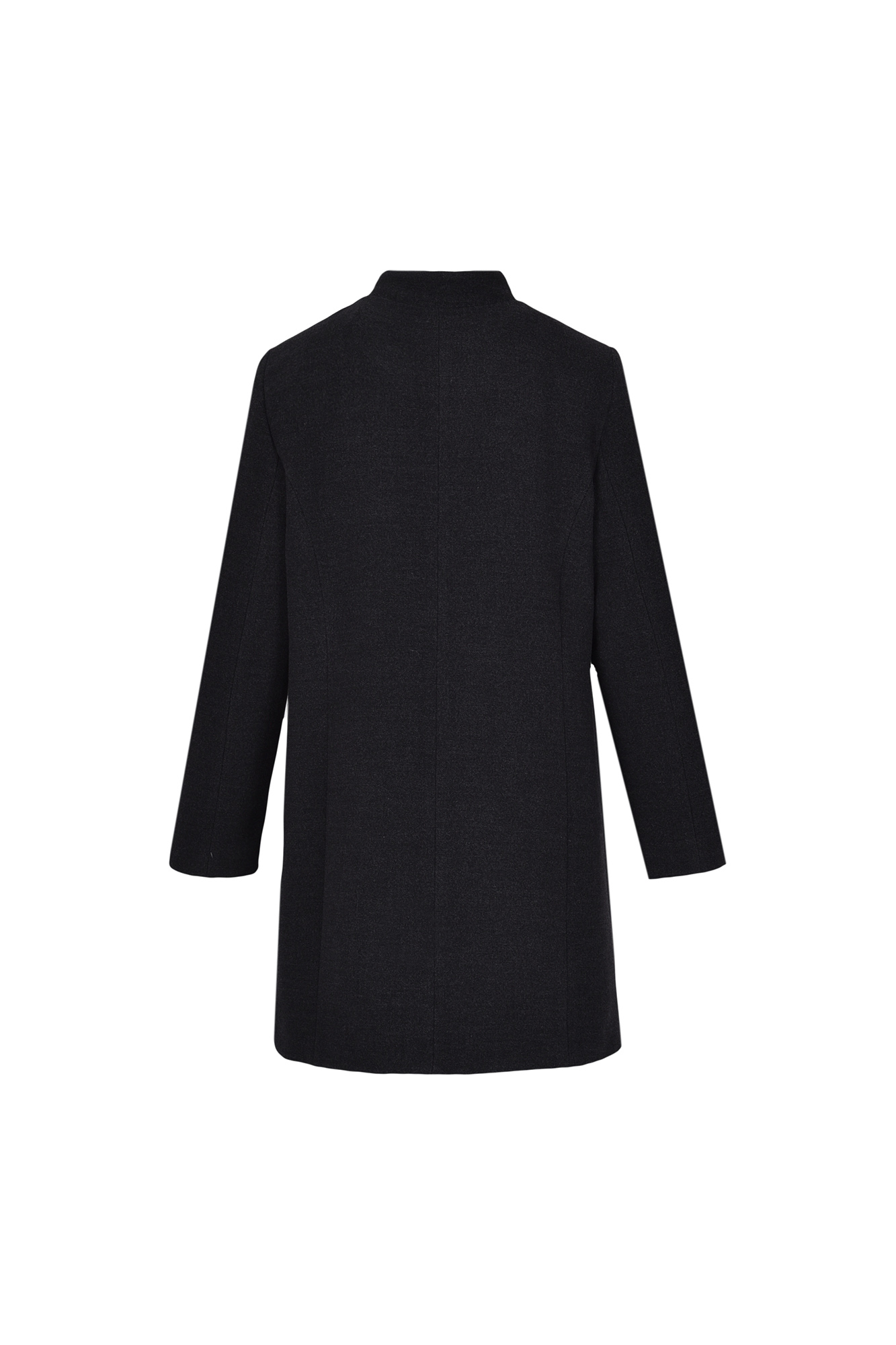 پالتو بلند یقه ایستاده با دوخت تزیینی