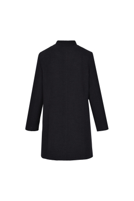 پالتو بلند یقه ایستاده با دوخت تزیینی