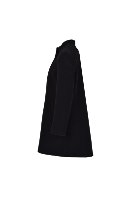 پالتو بلند یقه ایستاده با دوخت تزیینی