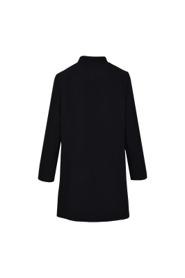 پالتو بلند یقه ایستاده با دوخت تزیینی