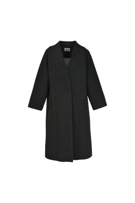 پالتو بلند یقه هفت تک دکمه