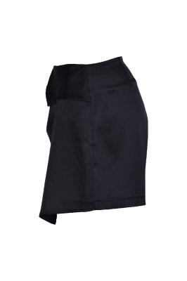 شلوارک اسکورت ساتن گره دار