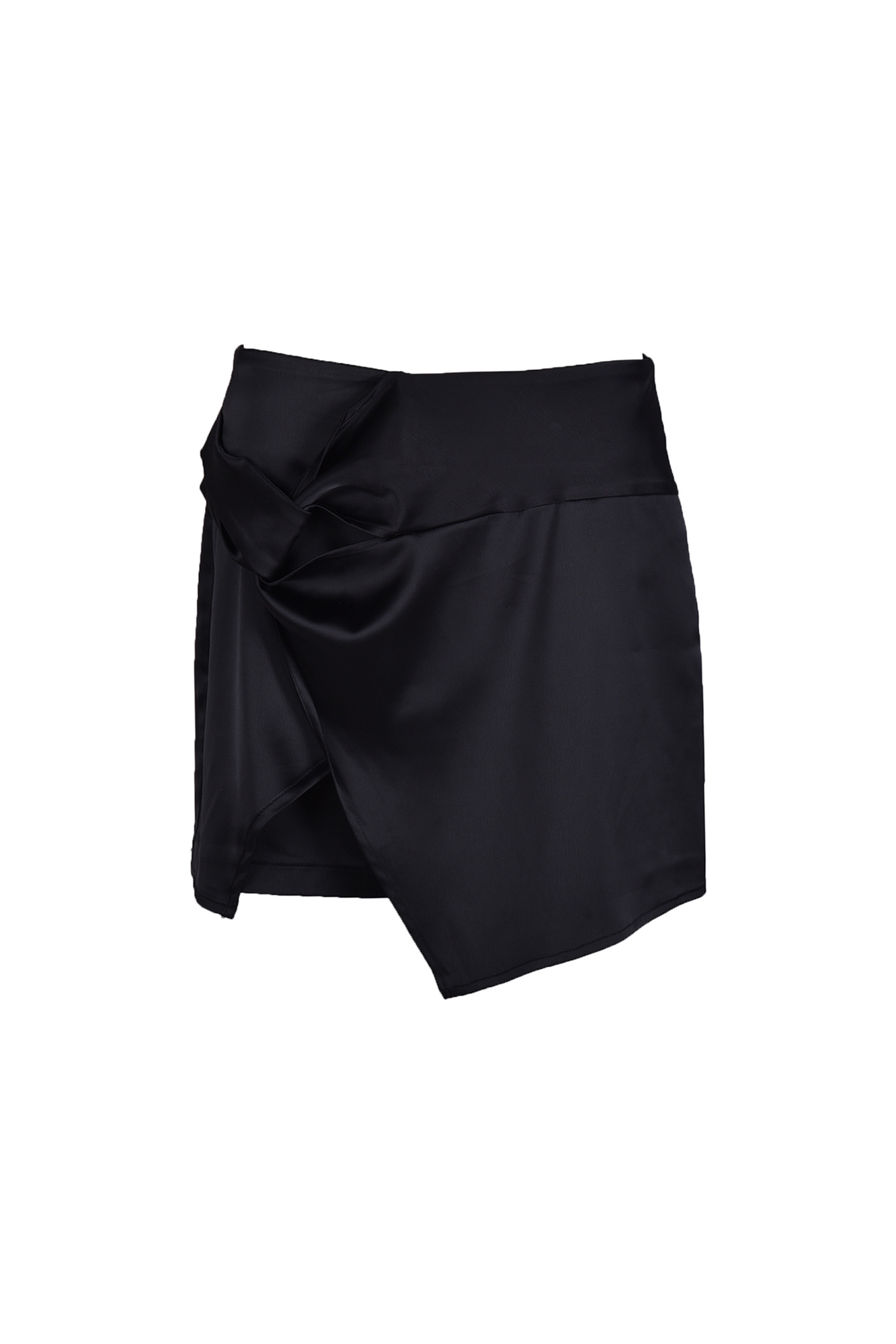 شلوارک اسکورت ساتن گره دار