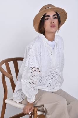 مانتو خامه دوزی جلو بسته