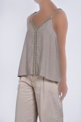 تاپ پیراهنی گلدوزی دار