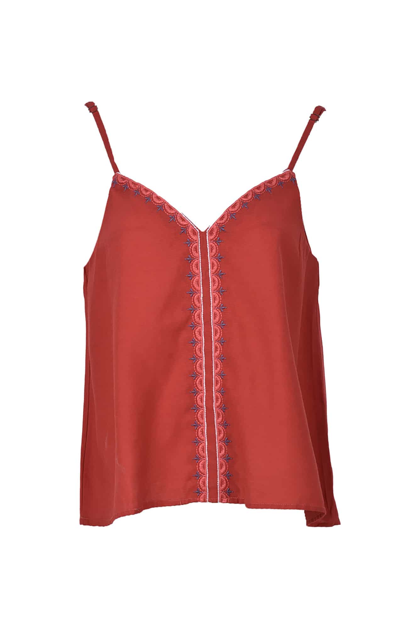 تاپ پیراهنی گلدوزی دار