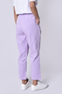 شلوار کتان پلیتد کمر کش