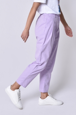 شلوار کتان پلیتد کمر کش