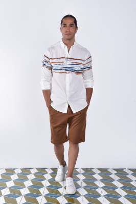 پیراهن آستین بلند چاپی