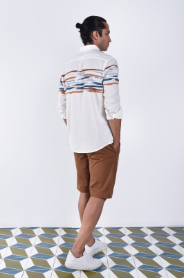 پیراهن آستین بلند چاپی