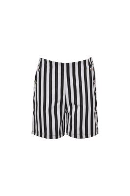 شلوارک دکمه دار راه راه