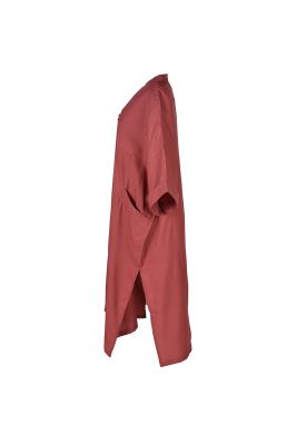 مانتو جلو بسته بلند پنبه دوزی