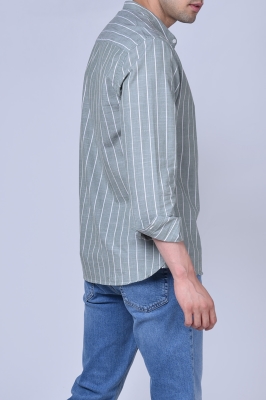 پیراهن آستین بلند راه راه رگولار فیت