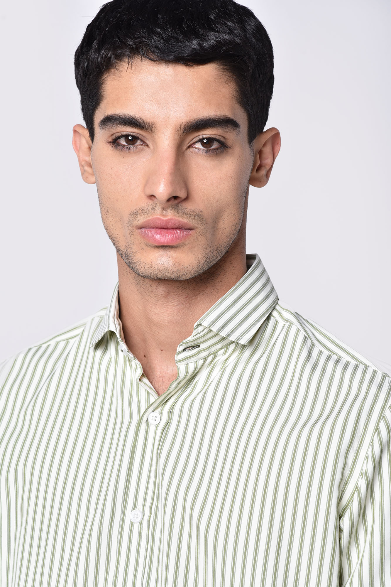 پیراهن آستین بلند اسلیم فیت راه راه