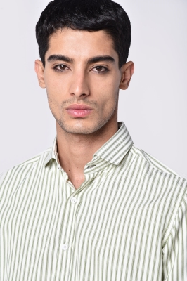 پیراهن آستین بلند اسلیم فیت راه راه