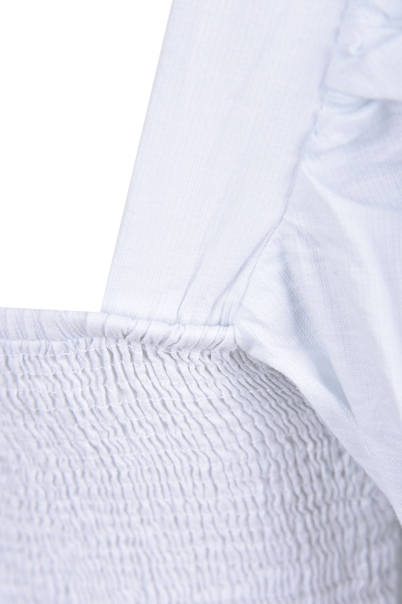 بلوز کراپ پیلی دار آستین چین دار