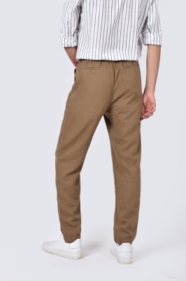 شلوار لینن پیلی دار