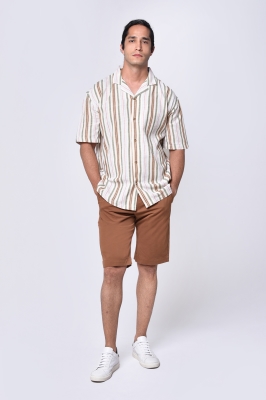 پیراهن آستین کوتاه راه راه