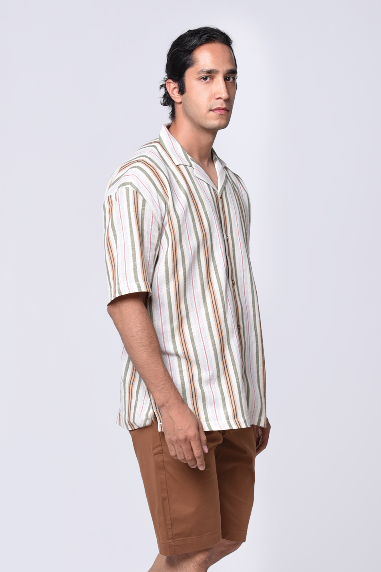 پیراهن آستین کوتاه راه راه