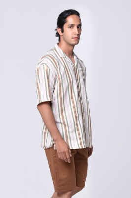 پیراهن آستین کوتاه راه راه