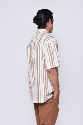 پیراهن آستین کوتاه راه راه