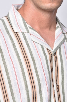 پیراهن آستین کوتاه راه راه