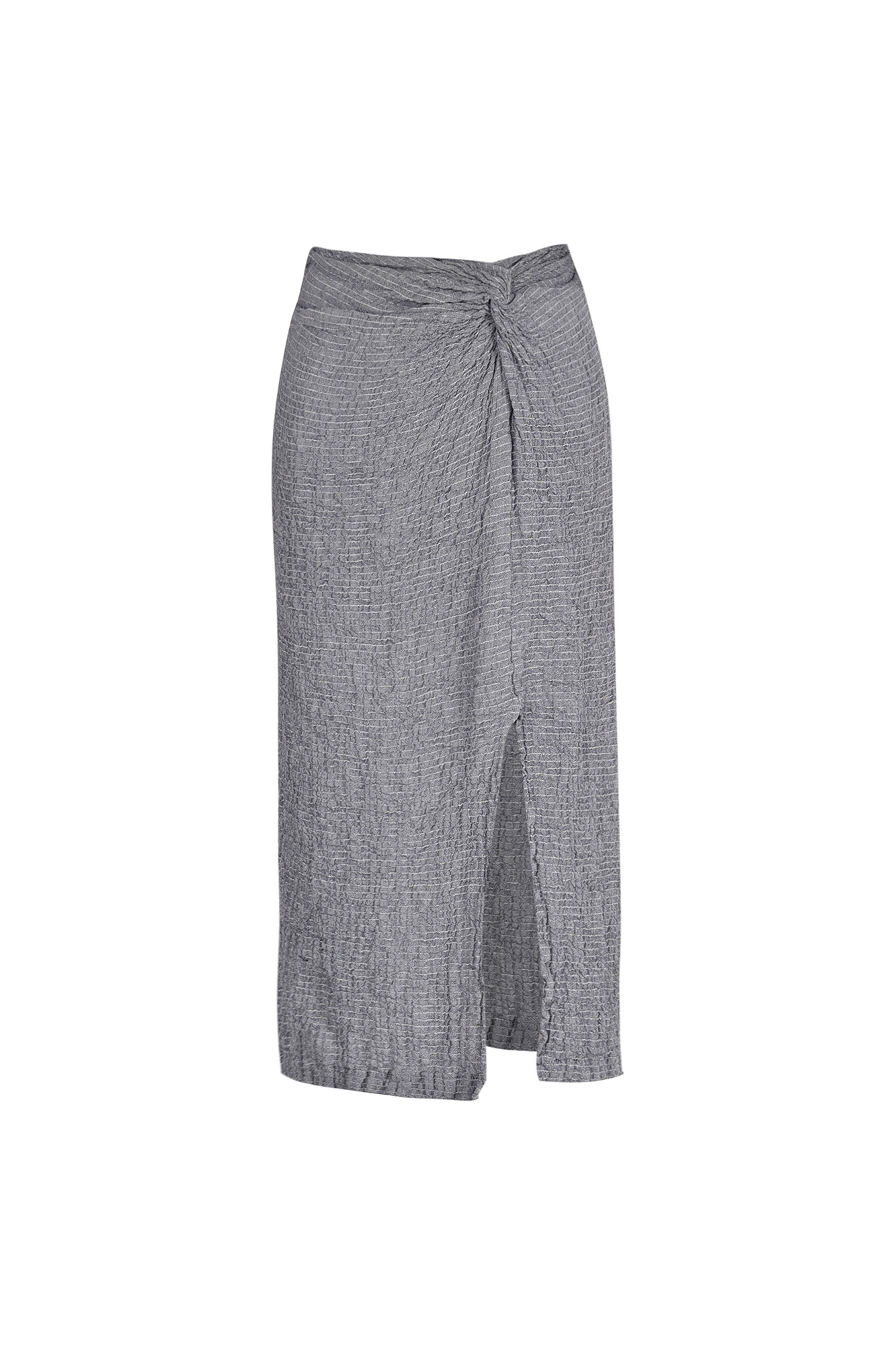 دامن گره ای چاک دار راه راه