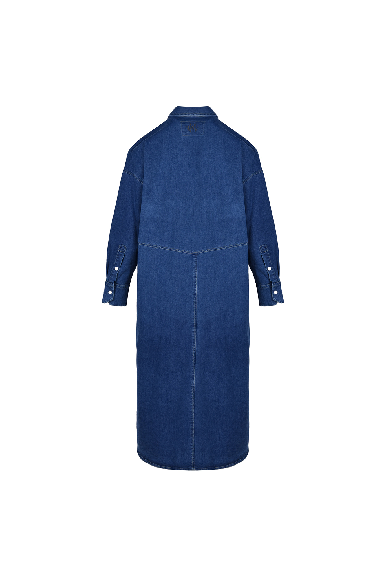 مانتو جین بلند برش دار