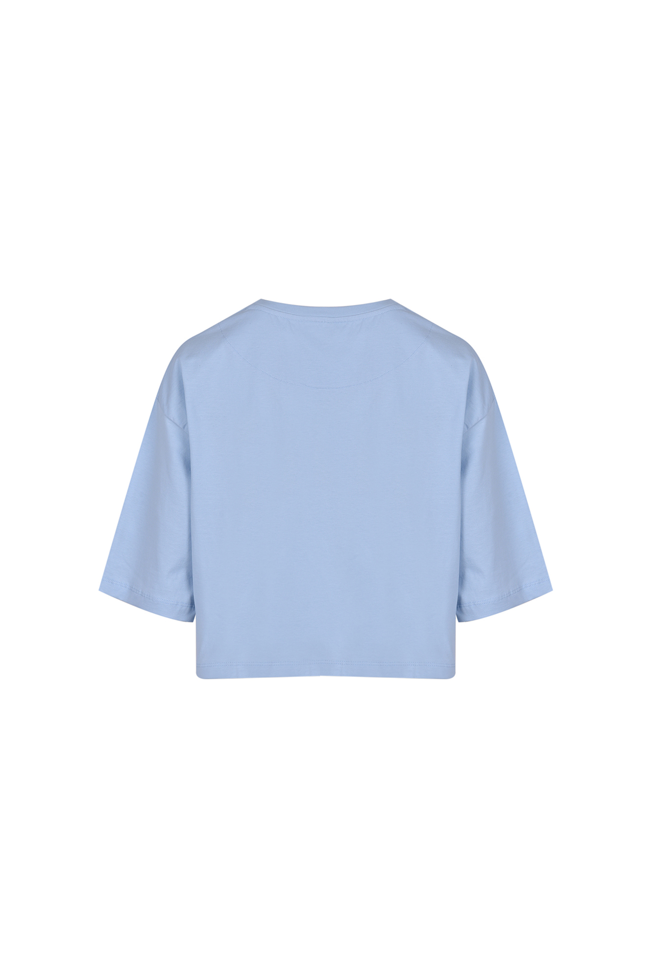 تیشرت آستین کوتاه کراپ چاپی