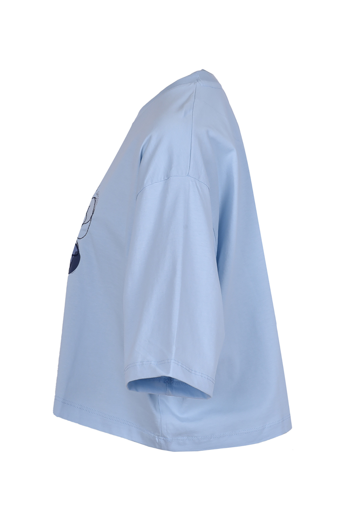 تیشرت آستین کوتاه کراپ چاپی