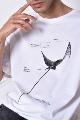 تیشرت آستین کوتاه چاپی