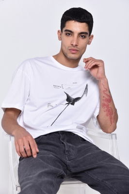 تیشرت آستین کوتاه چاپی