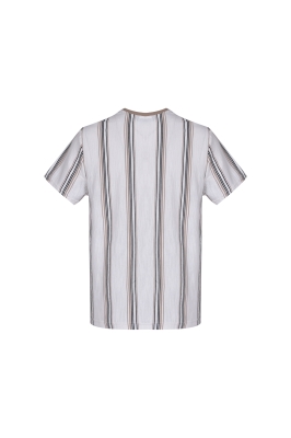 تیشرت آستین کوتاه راه راه